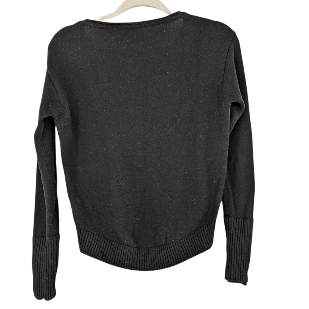 Athleta Wool Blend Knit Pullover Brindle Sweater Marled Long Sleeve Thumb Holes - Picture 2 of 14